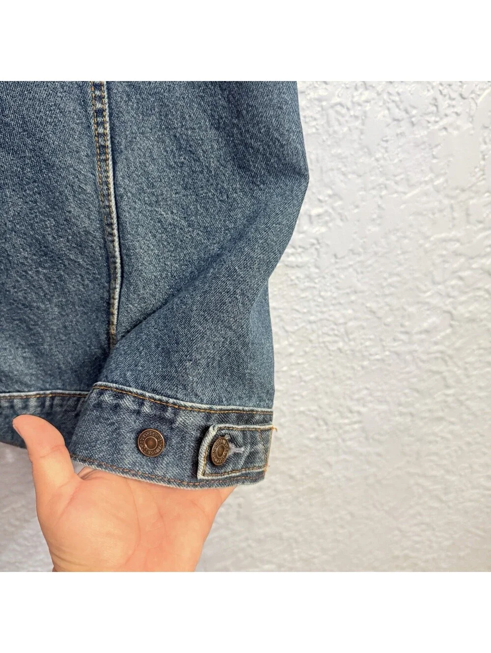 Levi Strauss Signature Men’s Trucker Jean Jacket Blue XL Button Front Pockets